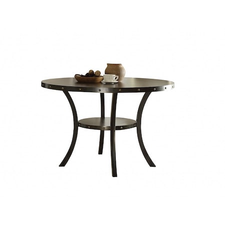 Homeroots 48" Oak Round Dining Table 286012