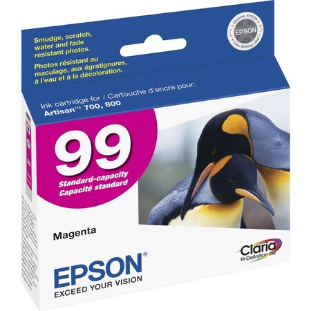 Epson No. 99 Claria High Definition Magenta Inkjet Cartridge 450 YLD T099320