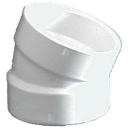 Charlotte Pipe And Foundry PVC 003240800HA 2IN 22-1/2 ELBOW PVC DWV PVC 00324  0800HA