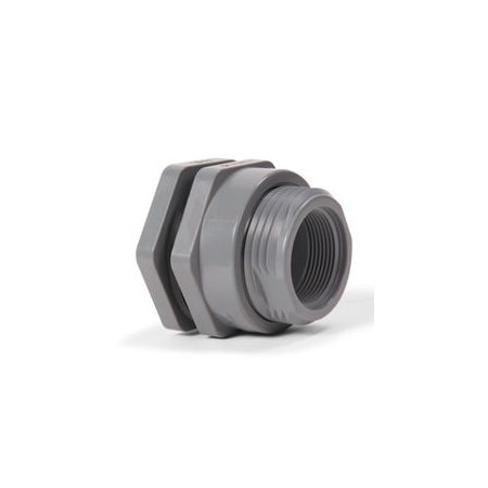 Hayward Flow Control BulkheadTankFlange, PVC, 1/2in, 1/2in BFA1005TEL