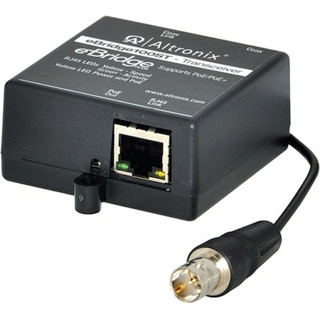 Altronix PoE Transceiver, 2-21/32" L x 2-17/64" W EBRIDGE100ST
