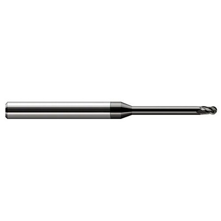 Harvey Tool Miniature End Mill-Ball-Long Reach, Stub Flute, 805362-C4, Amorphous Diamond, 1/16" Cutter Diameter 805362-C4