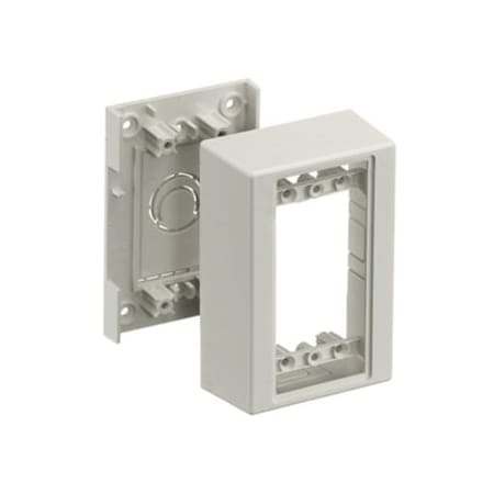 Hubbell Wiring Device-Kellems Hubbell 1 Gang Standard Station Mounting Box - 1-gang - Office White PDB12S
