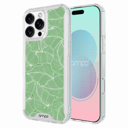 Ampd TPU/ACRYLIC CASES AA-IPH16PMAX-HDPRINT-PALM