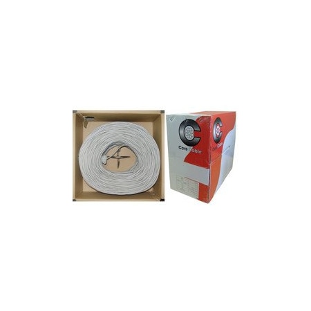 Cable Wholesale Security/Alrm Wire, Gray, 18/4 18AWG 4 Conductor, Stranded, CMR / Inwall rated, Pullbox, 500 foot 10K5-04212SF