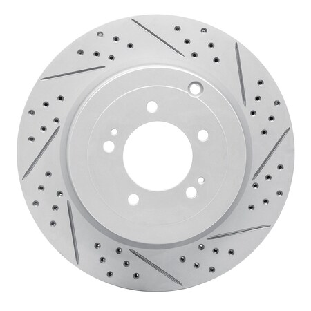 Dynamic Friction Co DFC Geoperformance Rotor - Drilled and Slotted 830-72042R