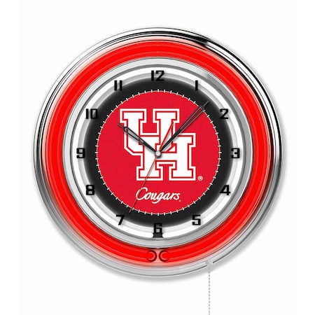 Holland Bar Stool Co University of Houston Double Neon 19" Clock Clk19Houston