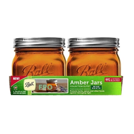 Ball CANNING JAR PT  AMBER, 4PK 1440069045