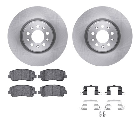 Dynamic Friction Co DFC Brake Rotor with 5000 Brake Pads and Hardware Kit 6512-42112