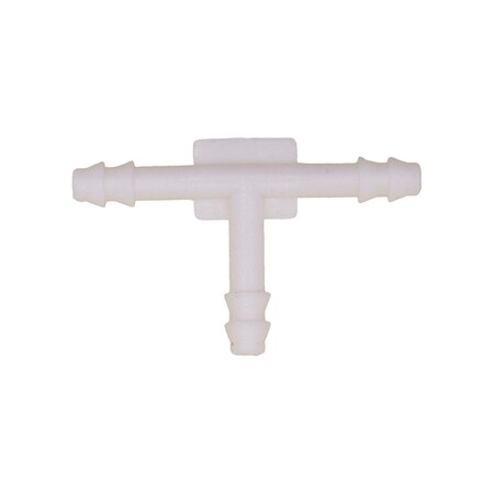 Auveco Nylon Tee Connector 1/8in x 1/8in x 1/8in, 10PK 12923