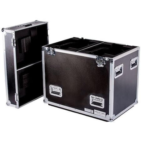 Deejay Led Fly Drive Case For Two Large Platinum Lighting Systems w/Bottom Caster Board and Wheels TBH2ELATIONWHEEL