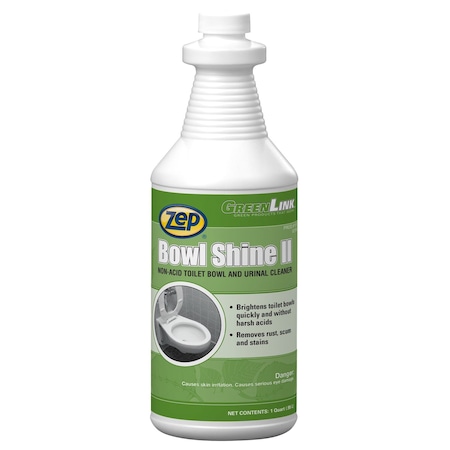 Zep Toilet and Urinal Cleaner, 1qtBottle, PK12 119709