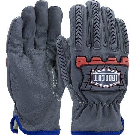 Ironcat AR Top Grain Goatskin Leather Drivers Glove w/Oil Armor Finish and Para-Aramid Lining, High Heat Imp IC993KOAB/XL