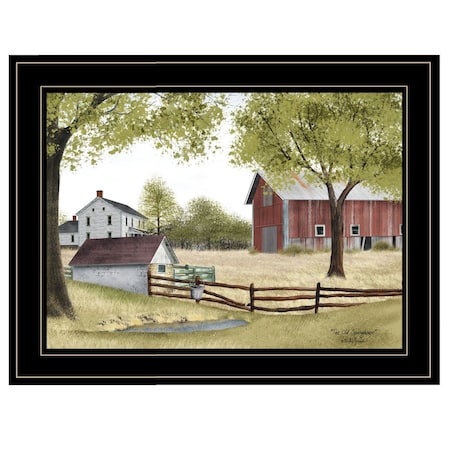 Homeroots The Old Spring House 2 Black Framed Print Wall Art 404606