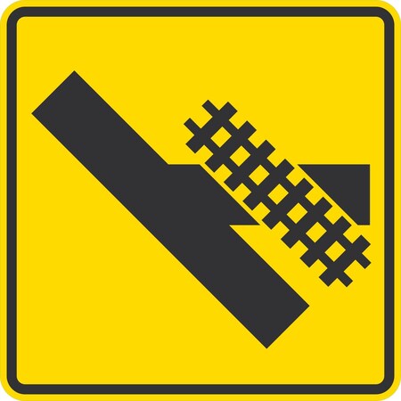 Lyle Skewed Crossing, 30x30, Non-Reflective, Yellow G-15488-NA_30x30