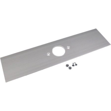 Wiremold Single Cover Plate, Gray, Aluminum ALA-E