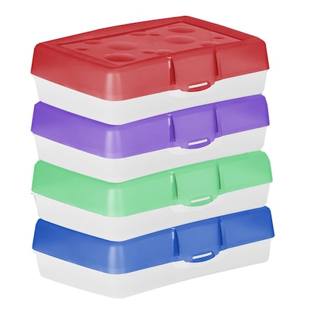 Storex Pencil Case, Assorted Colors STX61605U12C