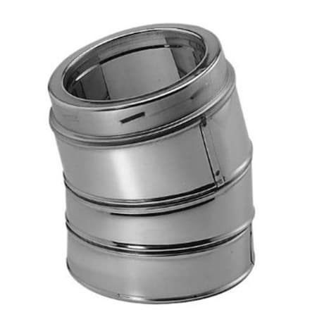 Dura-Vent 9464GAKIT 6'' Class A Chimney Pipe Galvanized 15 Degree Elbow Kit 6DT-E15K
