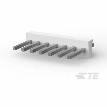 Te Connectivity Board Connector, 7 Contact(S), 1 Row(S), Male, Straight, 0.156 Inch Pitch, Solder Terminal, Natural 640383-7