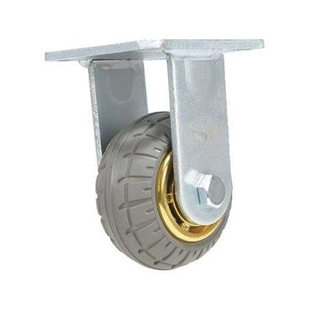 Vestil Flat-Free Rigid Caster 4 In. Diameter x 2 In. Width 440 Lb. Capacity Dark Gray CST-VE-4X2FF-R