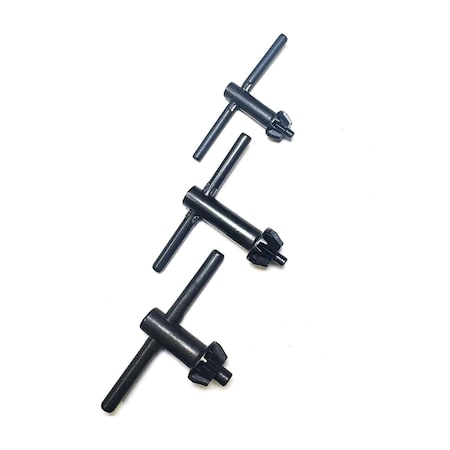 Hhip .13 in/3.2mm .157 in/4mm & .233/6mm Replacement Drill Chuck Key Set 9999-0063