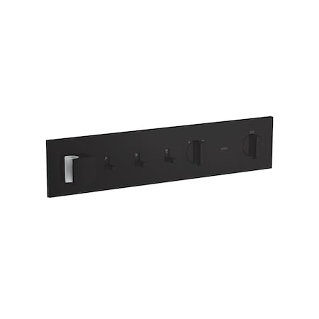 Axor ShowerComposition Thermostatic Module Trim for 3 Functions in Matte Black 12572671
