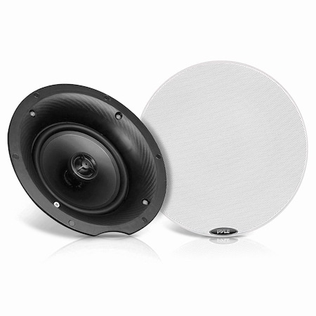 Pyle PylePair 8.0 in Bluetooth Flush Mount In-wall Speaker System, 400W, Polypropylene Cone, Black PDICBT87