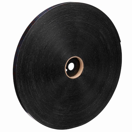 3M Reclosable Fastener, Acrylic, 50 yd, 1 in W, Black SJ3550CF