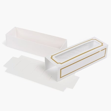 Nashville Wraps Gold Luxe Macaron Cookie Box Set 8.25x2.5x2, 10PK MCSGLM