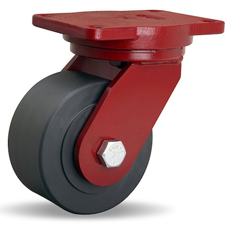 Hamilton Extra Heavy Duty Swivel Caster, 6" x 3"Nylon Wheel, 3/4" Sealed Precision Ball Bearings S-EHD-63NYB