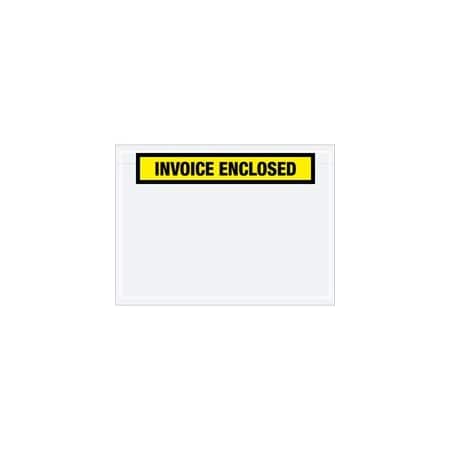Bubblefast 7 1/2 x 5 1/2'' Yellow ''Invoice Enclosed'' Envelopes, 1000PK BFPL528