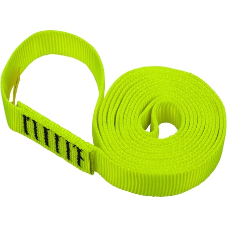 Sterling Rope Tubular Sling, Nylon, Neon Yellow, 48"L, 1"W SW254MSSL0948