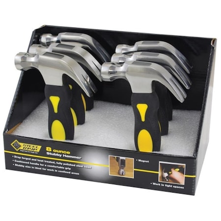 Steel Grip 8 oz Stubby Steelgrip Hammer, 6PK 2265817