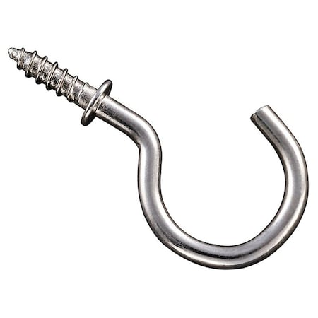 National Hardware Cup Hook, Steel, Nickel N119-730