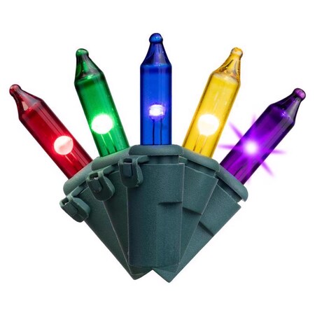 Celebrations Classic LED T5 Multicolored 100 ct String Christmas Lights 24.75 ft. RT5100MTA