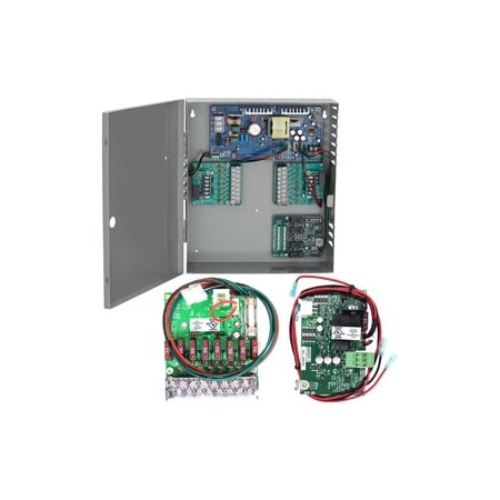 Von Duprin 6A Power Supply, Fused 8 Zone Option Board, Battery Backup Board Only, 12/24VDC PS906-8F-BB