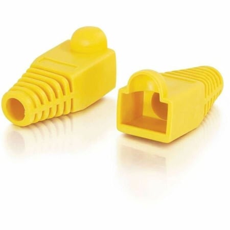 C2G RJ45 PLUG COVER 6.0MM OD YLW 50PK TAA, 50PK 4756