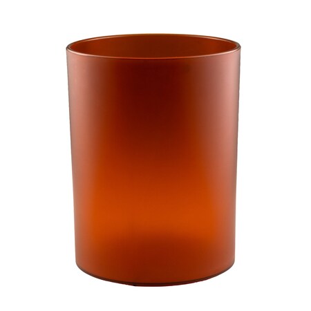 Hapco Elmar Serenity Collection 8 Qt. Round Wastebasket, Amber, 6PK SC108Amber