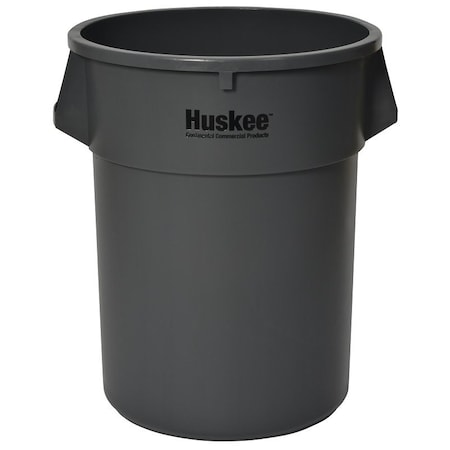 Continental Commercial Products Trash Receptacle, 55 gal Capacity, Plastic, Gray 5500GY