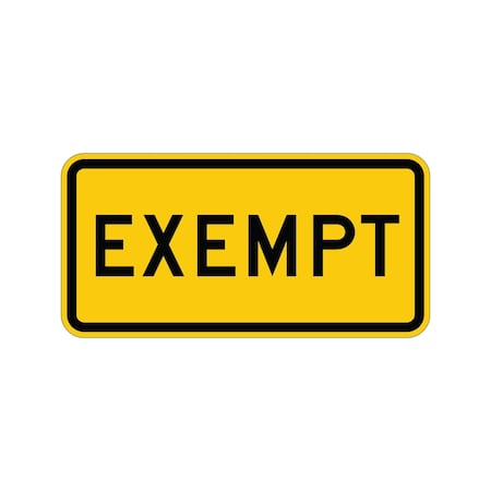 Sign Solutions Usa Traffic Sign, 24 in Width, Aluminum Sign, Horizontal Rectangle DUS10HYE2412W10-1aP