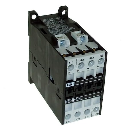 Imo Automation Contactor 3 Pole Open 4kW 10A AC3, 1 Normally Closed Auxilia MCD10-S-01=24