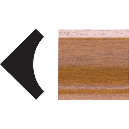 Royal 3/4''x3/4''x8 ' Gunstock PVC Interior Inside Corner Molding 5073524