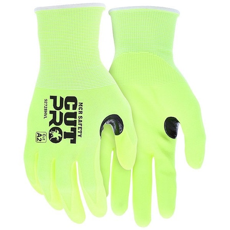 Cut Pro Coated Gloves, Cut Level A2 , Dipped , Nitrile Foam , Foam , S 1 PR 92728HVS