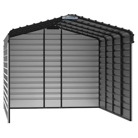 Arrow Storage Products 12 x 20 x 9 ft Eggshell Steel Carport with 3 Wall Kits CPH122009ECL3
