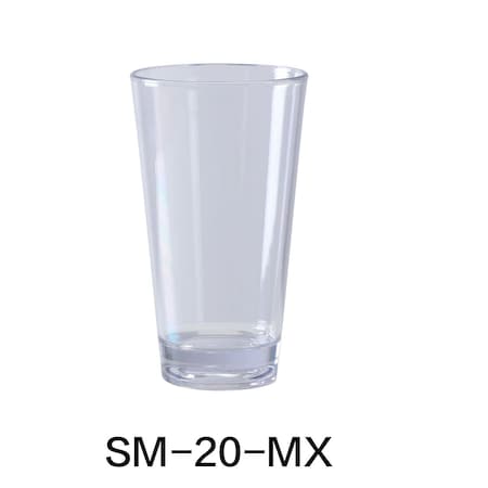 Yanco 20 oz Stemware Mixing Cup, Clear, 6.25 x 3.5 in, 24PK SM-20-MX