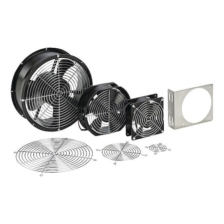 Nvent Hoffman Axial Fan, Black, Round, Steel A6AXFN2