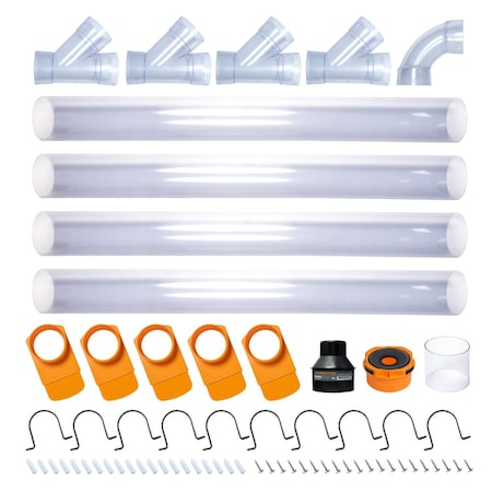 Powertec 4 in. Dust Collection Fittings Network 70476N