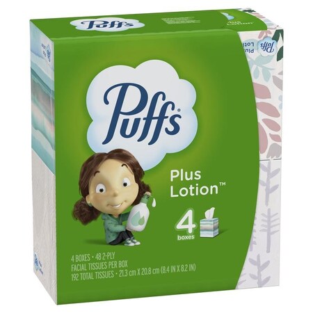 Puffs Facial Tissue, 4PK 80338658