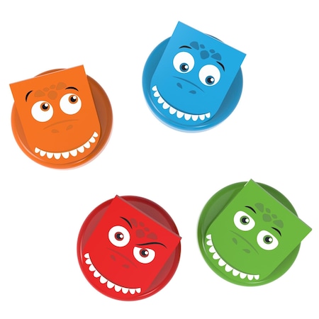 Junior Learning Clever Clips, DinoClips, 4-Piece Set JL729
