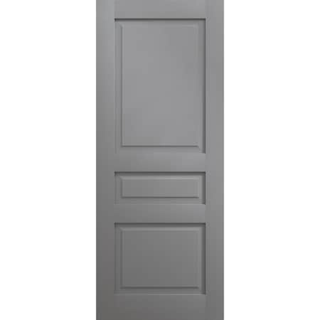 Sartodoors Slab Door Panel 30 x 84 inches, Ego 5012 Painted Grey Oak, Wood Veneer Doors, Pocket Closet Slidi EGO5012S-SEK-3084